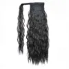Long Corn Curly braid Ponytail Synthetic Hair Pieces magic pastes and clip-in False Ribbon Drawstring wavy Clip on Hair Extensions clips