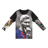 Baby Boy Camiseta 3D Nice Tattoo Print Great Kids Football Star Tees Creative T Shirt 214y Children039s Ropa Tops de algodón T25006632
