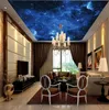 Deckengemälde der Gewohnheit 3D Fototapete Traum schönen Sternenhimmel Hintergrund Wand