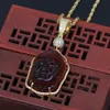 Venta al por mayor-Hip Hop Micro pavimentado CZ Stone Bling Ice Out Sakyamuni Buddha Colgantes Collar para hombres Rapper Jewelry