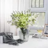 Magnolia en soie artificielle à 5 branches, 45cm, décoration de table d'hôtel, maison, fausse fleur, accessoires de photographie pour tenue de mariée, GB228