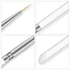 Tamax 3PCS Nail Art Liner Painting Brush 7mm 9mm 11mm Nail Drawing Dotting Brushes UV Gel Acrylic Manicure Nails Brush Pen