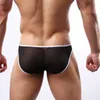 Mode-Sexy Männer Unterwäsche Slips Eis Seide Bequem Durchsichtig Ultra-dünne Nylon Höschen Atmungsaktiv Casual Homme Männer Slips unterwäsche