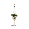 Plant Hanger Macrame Muur Opknoping Plant Mand Katoenen Touw Bloem Pot Houder Indoor Outdoor Balkon Decoratie Muur Art