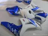 Hoogwaardige spuitgietverbarsting voor HONDA CBR1000RR 2006 2007 Witte Blauwe Fairing Kit CBR 1000 RR 06 07 LP77