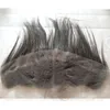 My Queen Mix Grey Lace Frontal Fermere 134 Human Heum Hair Black Grey Oree to Eart Fermed for Grandma Straight4355320