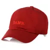 Verdammte Modekappe Brief bestickter Baseballkappen für Frau Mann neuer Vater Hut Hip Hop Snapback Hats Sommer Spring Golf Cap3149871