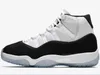 New Concord 11 Bred 11s Hommes en gros Chaussures de basket-ball Platinum Tint Space Jam Blackout 11 bal nuit noire sans boîte Envoi gratuit 36-47