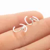 2020 New Punk Waves Ear Climbers Earrings for Women Stud Earrings Ear Crawler Bohemian Cute Earing Piercing Earings Pendientes