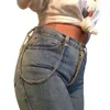 Pantalon en métal chaîne de pantalon portefeuille ceinture Rock Punk jean porte-clés extrémités homard argent anneau Clip Hip Hop