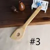 Bamboo Spoon Spatule 6 Style przenośne drewniane przybory kuchenne gotowanie Turners Slinted Holder Holder Eae1395-4