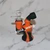 narghilè Bong in silicone all'ingrosso Mini impianti in silicone Dab Jar Pipa ad acqua Tubi per fusti di petrolio Bong gorgogliatore