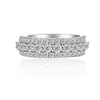 Storlek 6789 Super Sparkling Luxury Jewelry Real 925 Sterling Silver Pave White Sapphire Eternity Populära Women Wedding Band Ring 2109050