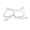 Extension lamp cord with 3 pin connectors led tube light cable for t8 t5 integrated tube bulbs US EU plug wire