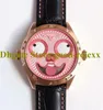 Very Rose Gold Mens Watch TW Factory V3s Konstantin Chaykin Joker Steel PVD Moonphase Display Automatic Leather Strap Men Luxu2459