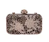 Rosa Sugao Crystal Luxury Evening Bag Axel Bag Bling Party Coin Purse Top Diamond Boutique Gold Silver Ladies Wedding Clutch