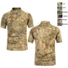 Outdoor Quick Dry Camouflage T Shirt Sports Woodland Hunting Shooting Shirt Battle Dress Uniform Tactical BDU Army Combat Clothing NO05-105