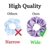 60PCS Solid Color Silk Satin Hair Bands Women's or Girls' Hair Jewelry Hairband Suitable For Women's Ponytail Scrunchies