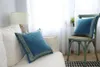 Soft Velvet Grey Cushion Cover Home Decor Blue Embroidered Pillow Case Sofa Decorative Pillows 6060cm Throw Pillow Cover7626724