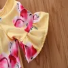 フラワーガール服幼児の女の子サスペンダーシャツプリーツスカート2ピースセットデザイナー子供服夏の赤ちゃん服DW5127