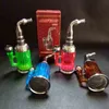 Résine fumer pipe à eau narguilé fumée tabac main 4 couleurs pour tuyaux en métal bouteille acrylique Bongs recycleur plate-forme pétrolière barboteurs