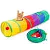 Quebra-cabeça brinquedos para animais de estimação canal dobrável brinquedo do gato pet túnel gato jogar túnel dobrável 1260k