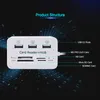 Multi-function Micro USB2.0 Hub 3 Ports Card Reader High Speed Splitter USB Hub Combo All In One For PC Computer