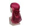 Super Soft Silky Durag Headwraps avec Extra Long Tail et Wide Straps pour 360 Waves 18 couleurs Vente d'usine