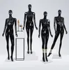 유행 여성 전신 검은 마네킹 반짝 이는 블랙 모델 판매
