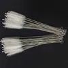 50Pcs/lot Thickened Stainless Steel Straw Brush Length 200mm Fit For 10mm Diameter Straws Clear Tube Brush