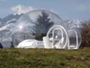 SATIŞ Çin üreticisi, ticari gösteriler için şişme çadır, şişme bahçe çadırı İÇİN tüneli ile 4m çift kanallı şişme kabarcık çadır