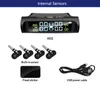 أدوات التشخيص SMART CAR TPMS TRAIN RISTORY SYSTEM Solar Power Digital LCD Display Auto Security Alarm Systems 8409312