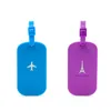 Soft PVC bag tag airport suitcase check in luggage tag travel baggage anti lost mark label