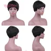 human hair capless Wigs look real Hairstyles for medium length hair women wigs black mix red short bangs Black Marley Wigs Brazilian