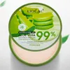 Ny 99% Aloe Vera Moisturizing Smooth Foundation Pressad Pulver Makeup Concealer Pores Cover Whitening Lighten Face Pulver 144PCS / Lot DHL