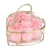 Moda 6 pcs caixa artificial artificial rosa sabão flor romântica banho rosas para o presente de casamento dos namorados
