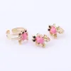 Baby Jewelry Sets Goldcolor Boes Oreing Ring For Children Lovely Animal Pendant Collier Set Bracelet Kids Gift8926232