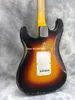 Электрогитара 1962 3 Tone Sunburst Heavy Relic ST Masterbuilt Chili Peppers John Frusciante Vintage Green Konb SSS Звукосниматели6898530