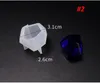 Mini-Edelsteine, Kristalle, Silikonform, Epoxidharz-Formen, flexible transparente Silikon-DIY-Schmuckanhänger, Herstellung von Bastelwerkzeugen