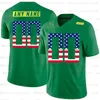 Custom NCAA Oregon Duck 10 Justin Herbert Marcus Mariota 4XL Kiko Alonso USA Flag Mode Stitched College Fotboll Jersey Mens Ungdom