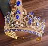 Luxe Mariée Diadèmes Baroque Haute Qualité 5 Couleurs Strass Cristal Couronne La Reine Diamant Cheveux Princesse Argent Brillant Accessoires De Cheveux