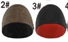 콜드 울 모자를 두 번 4color 여성 남성 브랜드 스타일의 패션 비니 Skullies Chapeu 모자 겨울 가을 모자 귀 보호 니트 양면