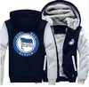 2019 Winter Hoody Hertha Berlin BSc Män kvinnor tjockare huvtröjor Klädtröjor blixtlås Jacka fleece hoodie streetwear7604686