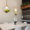 Amerikaanse plantenpot hanglamp restaurant eetkamer hanglamp zwart witte kleur hout hanglampen met glas