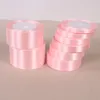 Nastro in raso di seta rosa chiaro da 20 mm Decorazione per feste di nozze Confezione regalo Natale Capodanno Abbigliamento Cucito Nastro regalo in tessuto