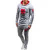 ZOGAA Männer der Trainingsanzug Marke Neue Zwei Stück Set Männlichen Casual Sweatsuit Sportwear Mit Kapuze Sweatshirt Mit Hosen Set Männer Track anzug