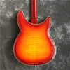 Wysokiej jakości Rickenback Cherry Sunburst Kolor Lefthand Bass Electric Guitar 12String Hollow4169769