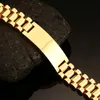 Personalisiertes Herrenarmband aus Edelstahl in Goldfarbe, individueller Text an meinen Sohn, Herrenaccessoires