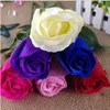 Free shipping Decor Rose Artificial Flowers Silk Flowers Floral Latex Real Touch Rose Wedding Bouquet Home Party Design Flowers