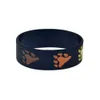 Bracelet en caoutchouc de Silicone Bear Pride, noir, 1 pouce de large, décoration tendance, Logo, bijoux sans sexe, 1 pièce